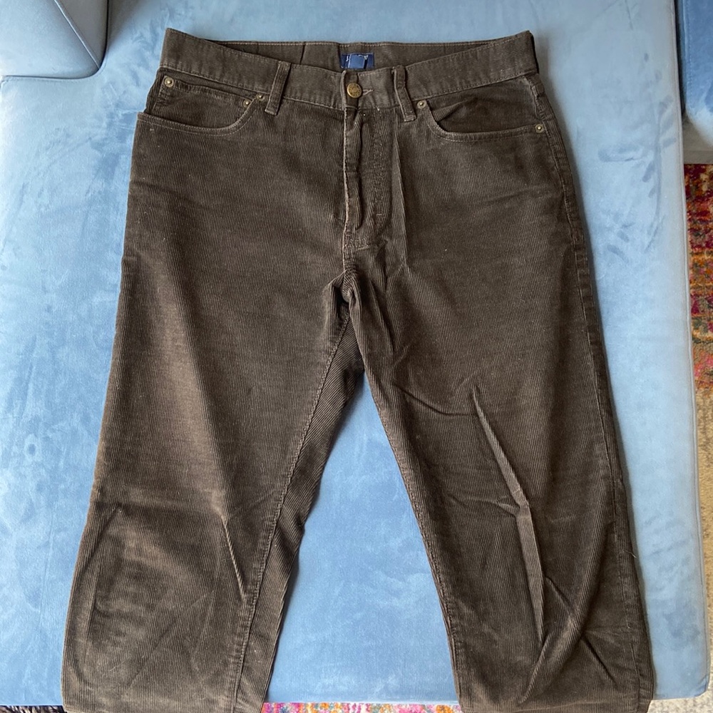 J. Crew dark brown corduroy pants